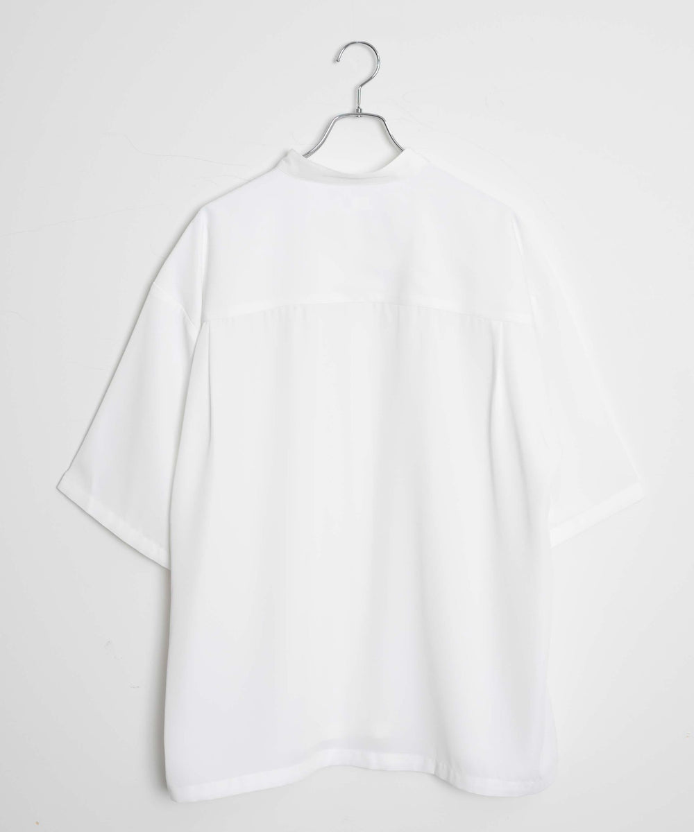 トロミBIGバンドカラーシャツ（S）