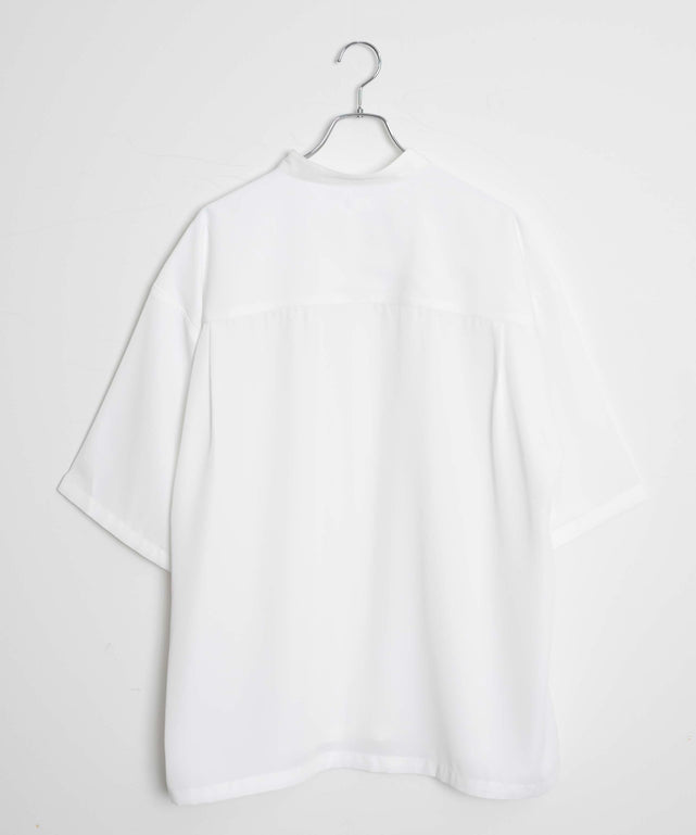 トロミBIGバンドカラーシャツ（S）