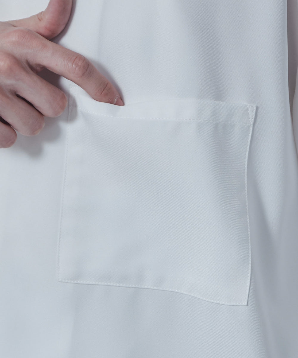 ドライポリオープンカラーシャツ（S）