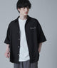 アムンゼンワンポイントBIGシャツ（S）/ブラック モデル：180cm L着用