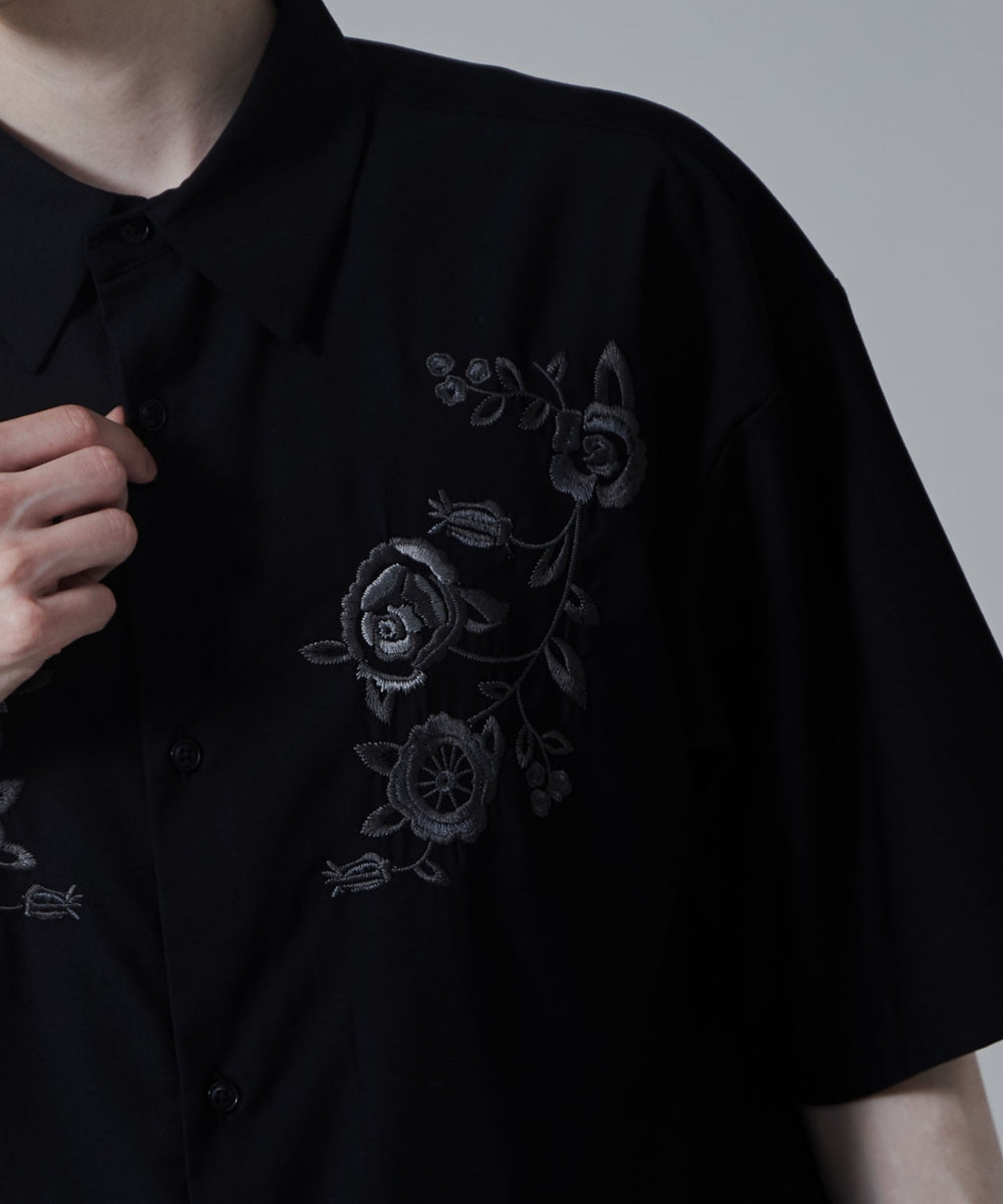 TRフラワーモチーフシャツ（S）