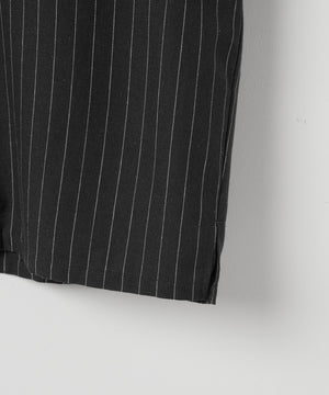 リネンレーヨンオープンカラーシャツ（S）