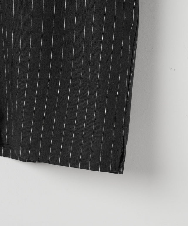 リネンレーヨンオープンカラーシャツ（S）