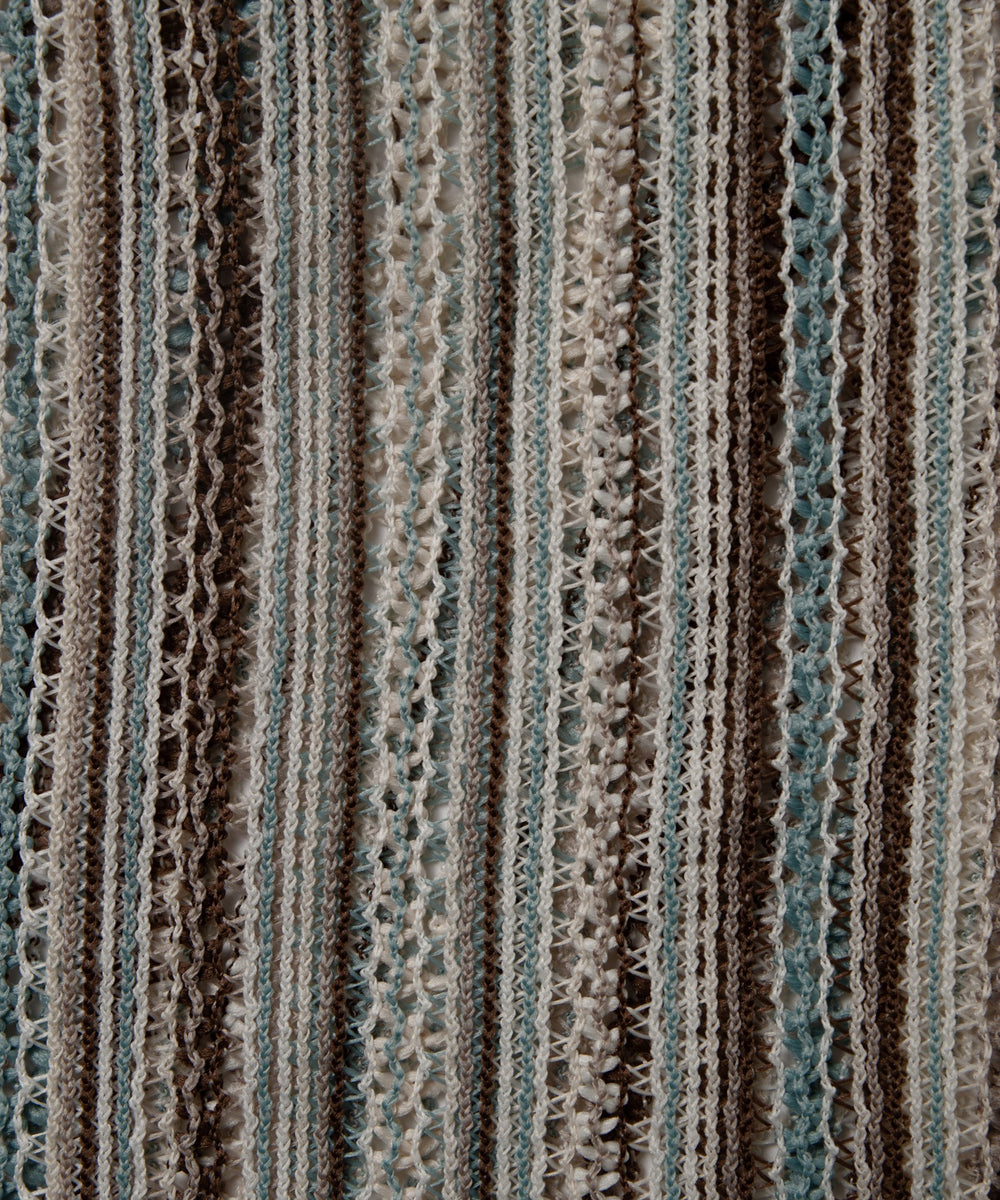 ストライプメッシュBIGシャツ（S）