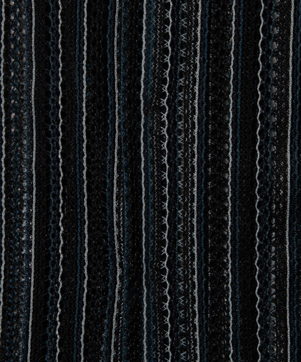 ストライプメッシュBIGシャツ（S）