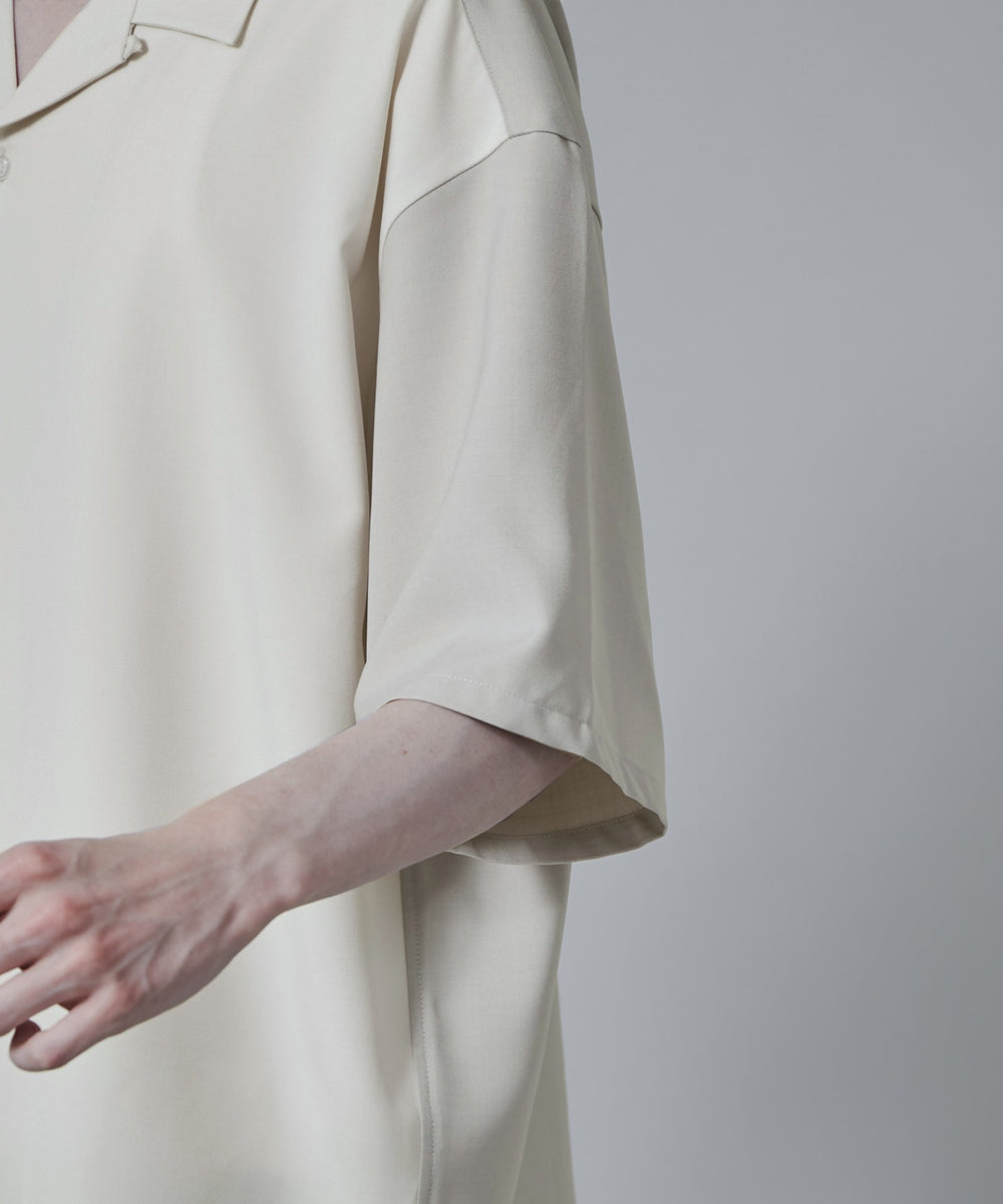 カラーブロックオープンカラーシャツ（S）