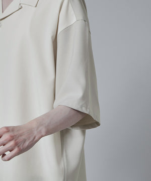 カラーブロックオープンカラーシャツ（S）