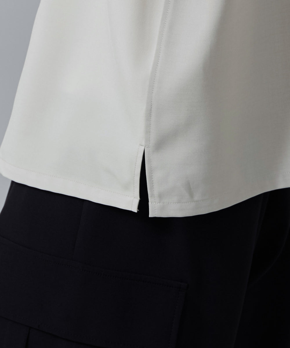 カラーブロックオープンカラーシャツ（S）