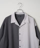 カラーブロックオープンカラーシャツ（S）