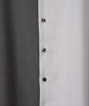 カラーブロックオープンカラーシャツ（S）