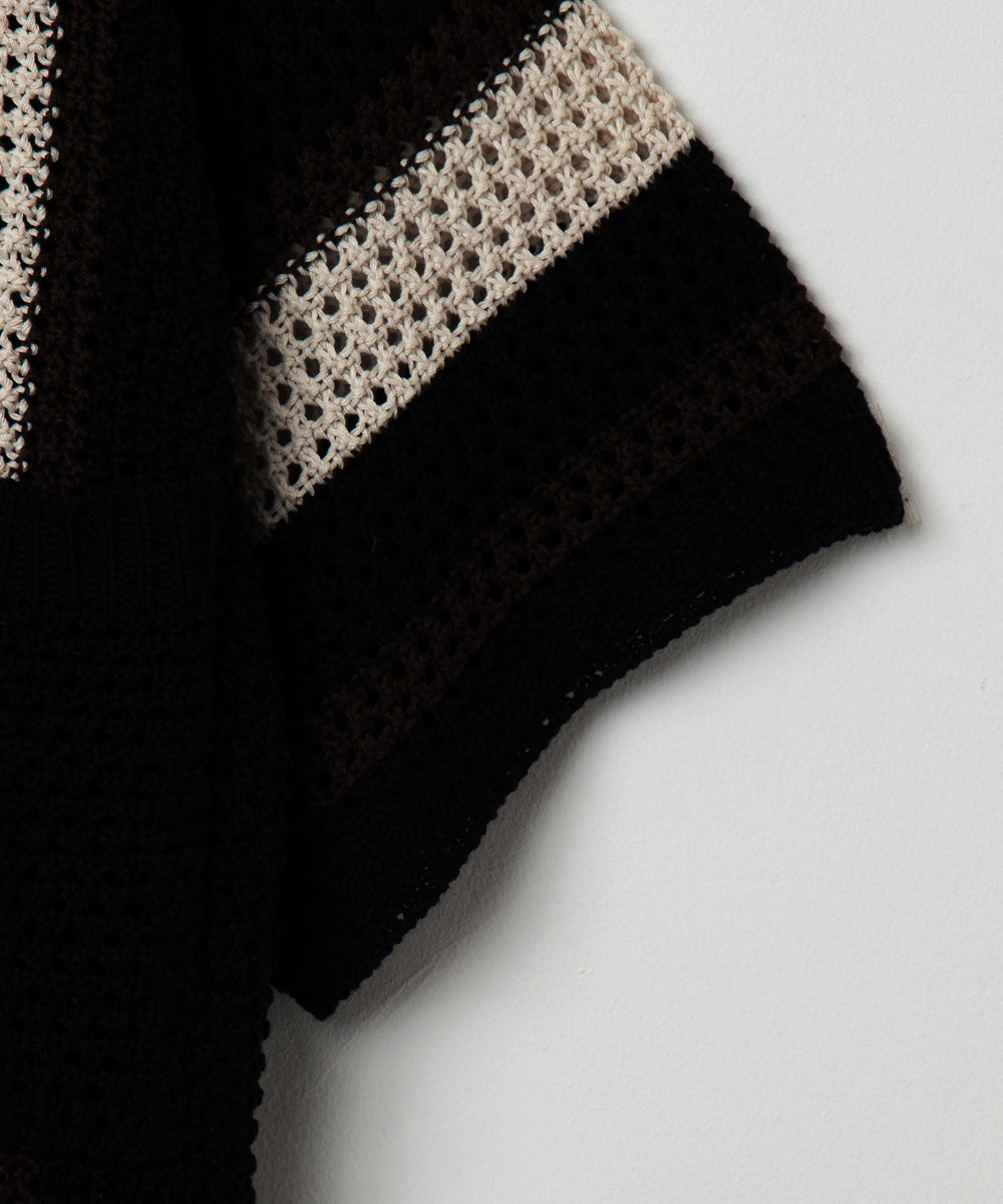 メッシュストライプニットカーディガン（SS）