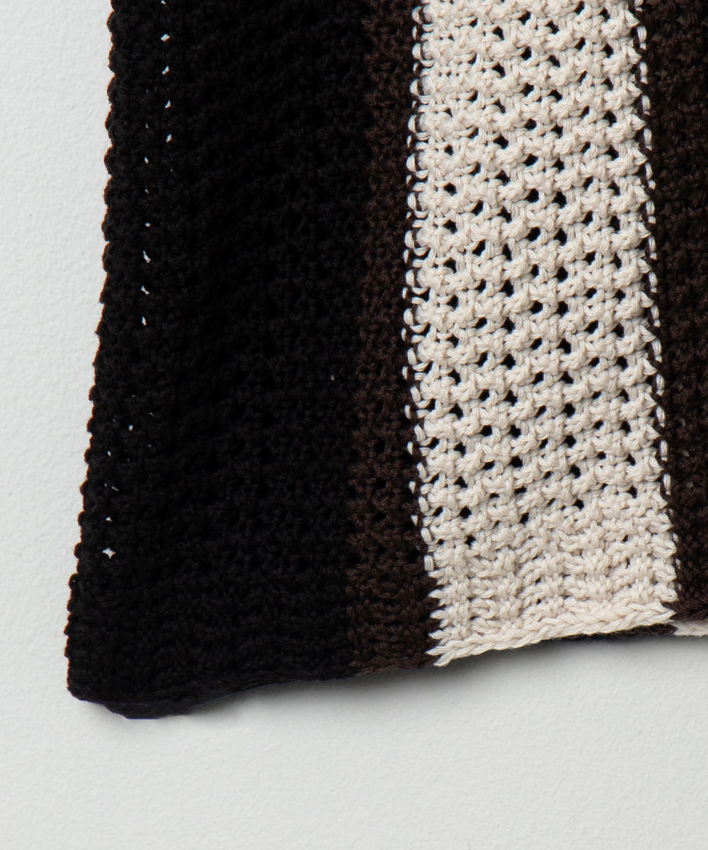 メッシュストライプニットカーディガン（SS）