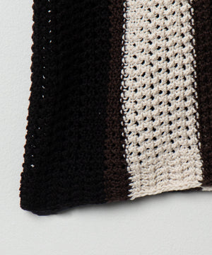 メッシュストライプニットカーディガン（SS）