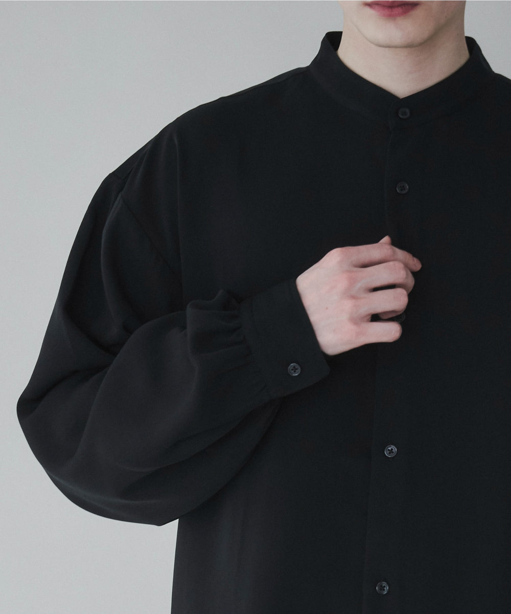 トロミBIGバンドカラーシャツ