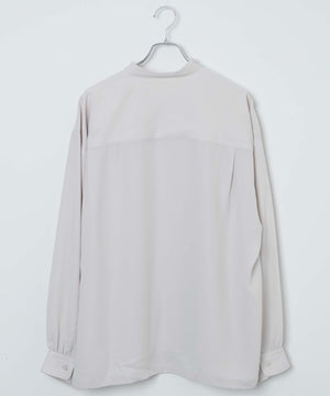 トロミBIGバンドカラーシャツ