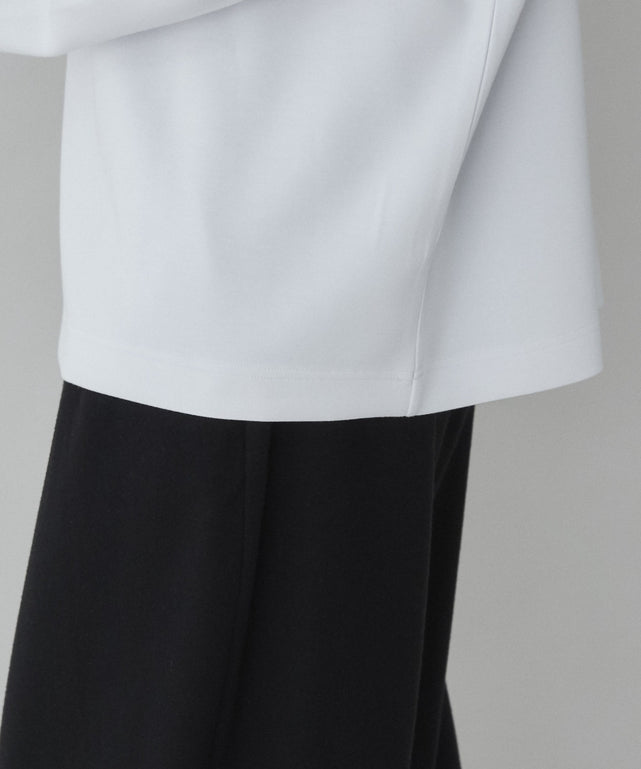 トロミフラワーモチーフロンT