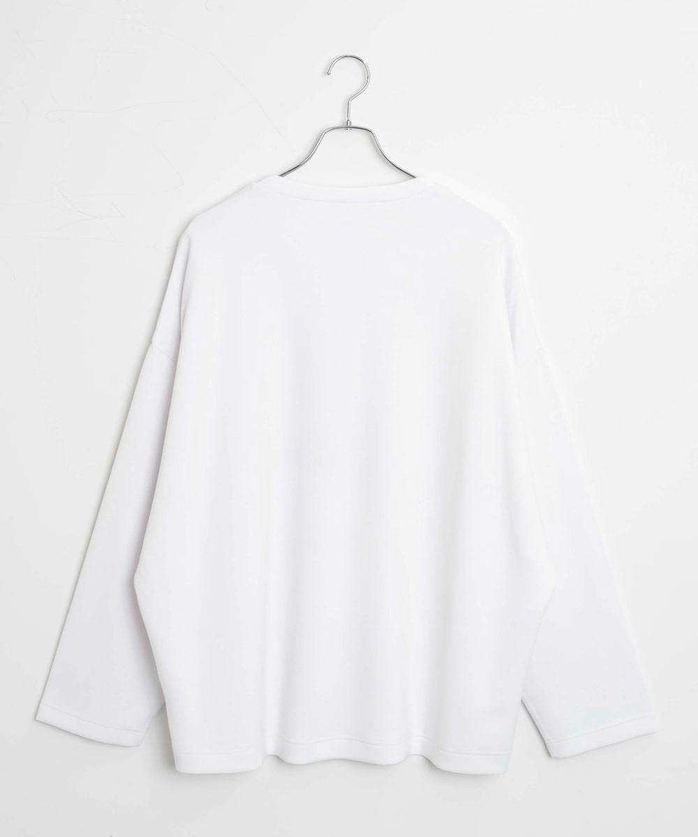 トロミフラワーモチーフロンT