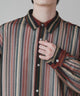 ストライプメッシュBIGシャツ