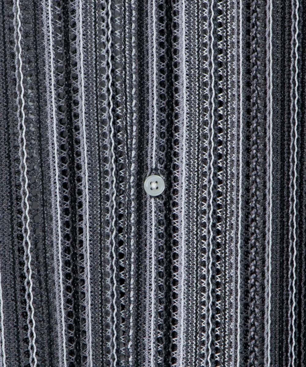 ストライプメッシュBIGシャツ