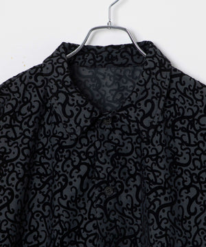 モールプリントシアーシャツ