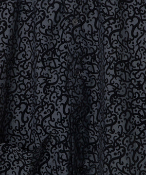 モールプリントシアーシャツ