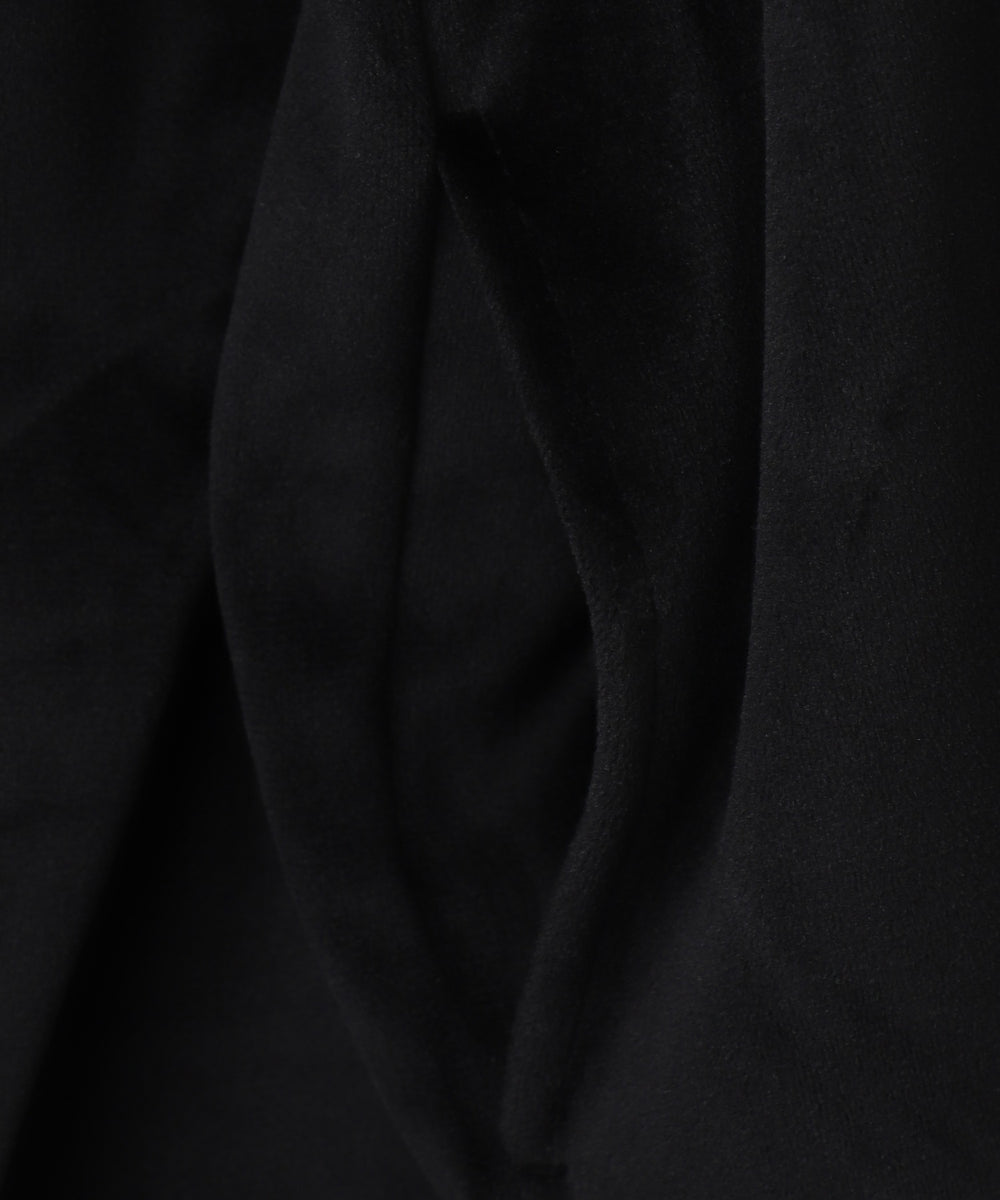 マイクロシャギーワンポイントハーフZIPプルオーバー