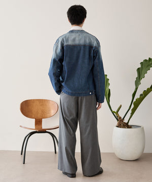 デニム中濃加工 モデル：180cm L着用