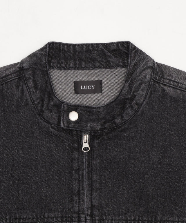 ライダースデニムジャケット