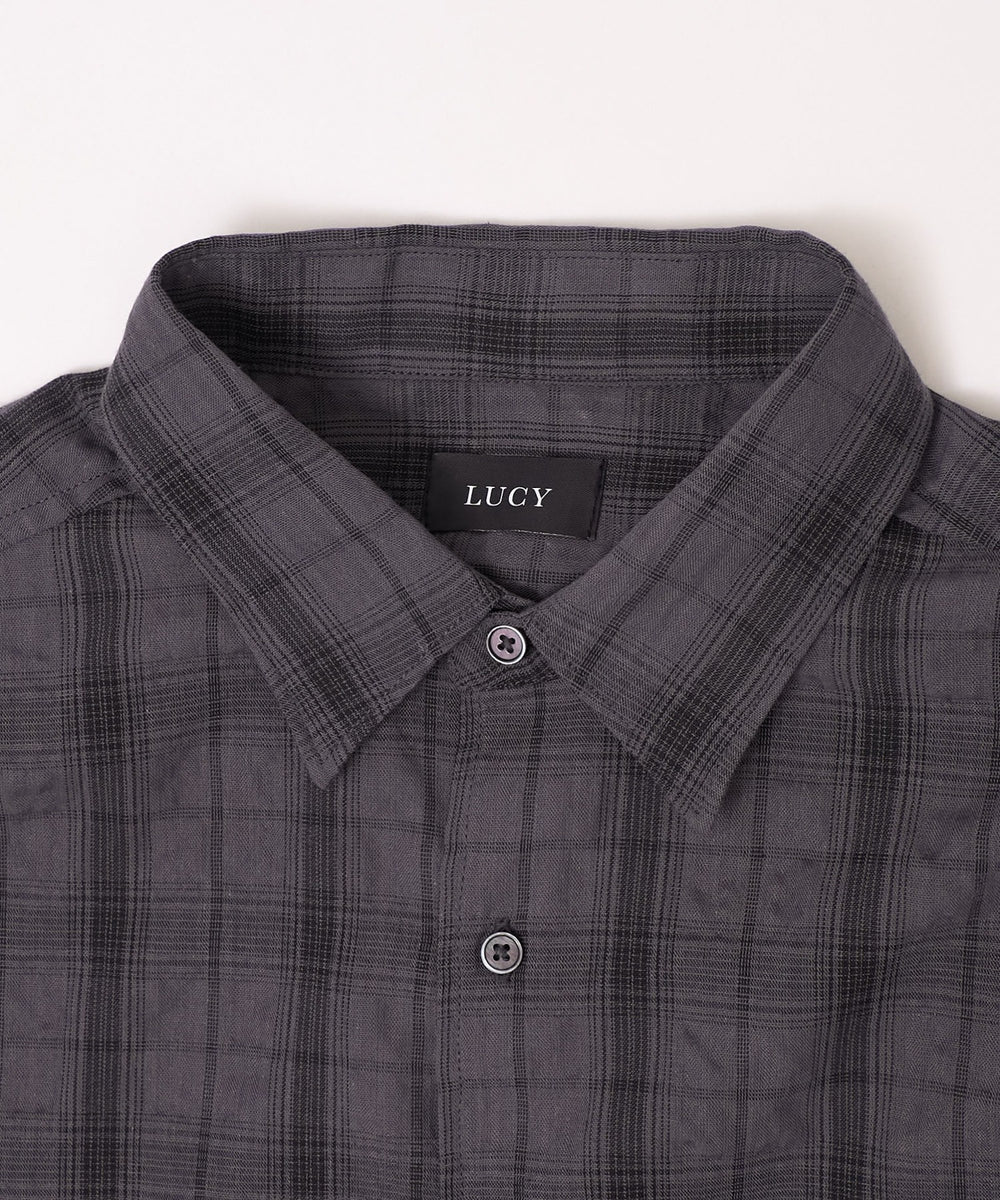 クリンクルチェックシャツ（LS）