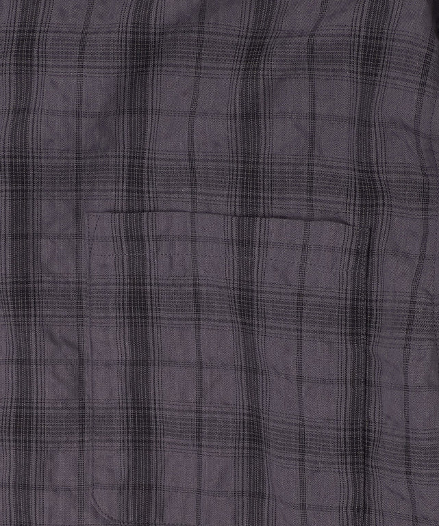 クリンクルチェックシャツ（LS）