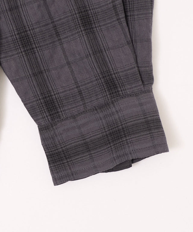 クリンクルチェックシャツ（LS）