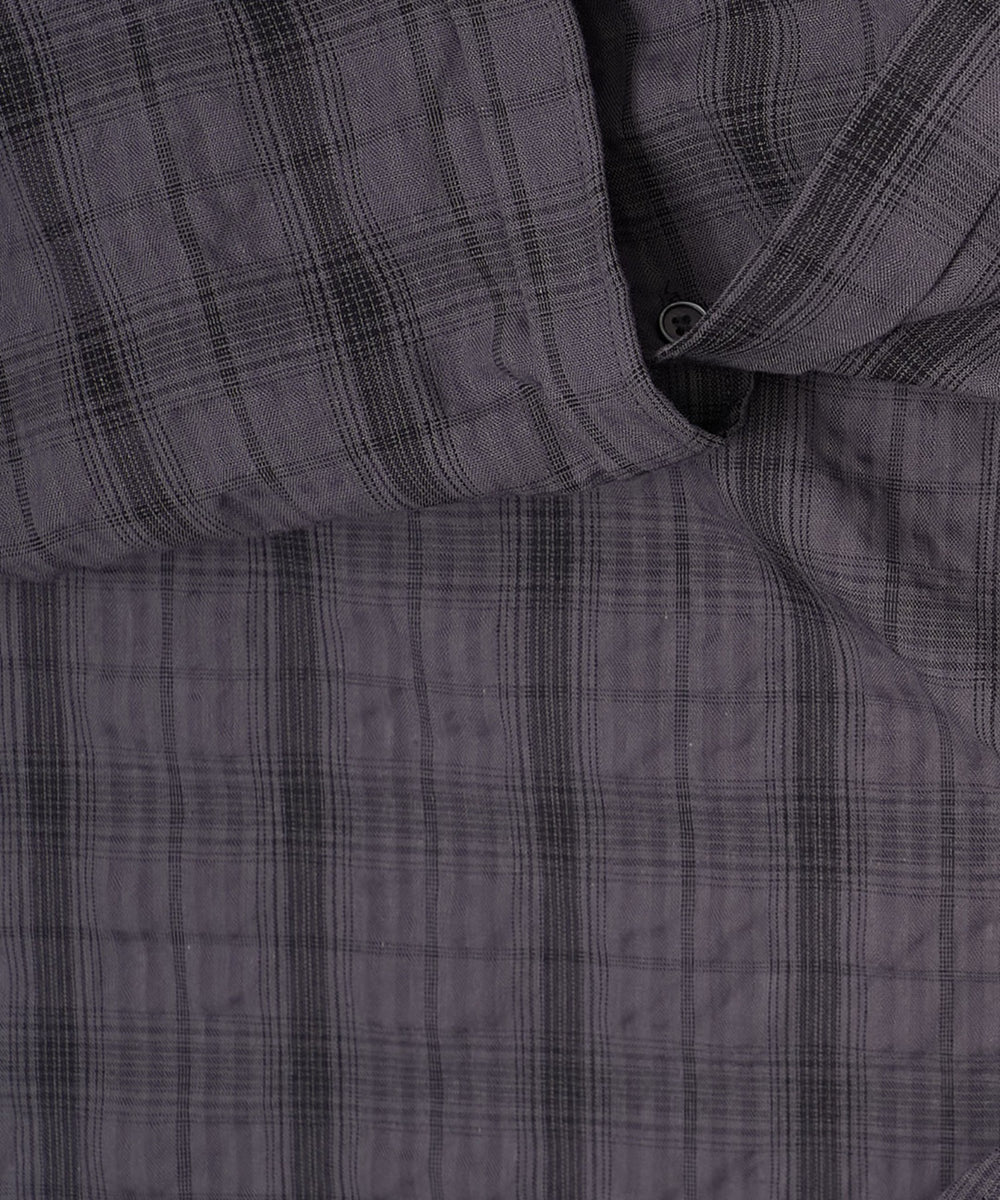 クリンクルチェックシャツ（LS）