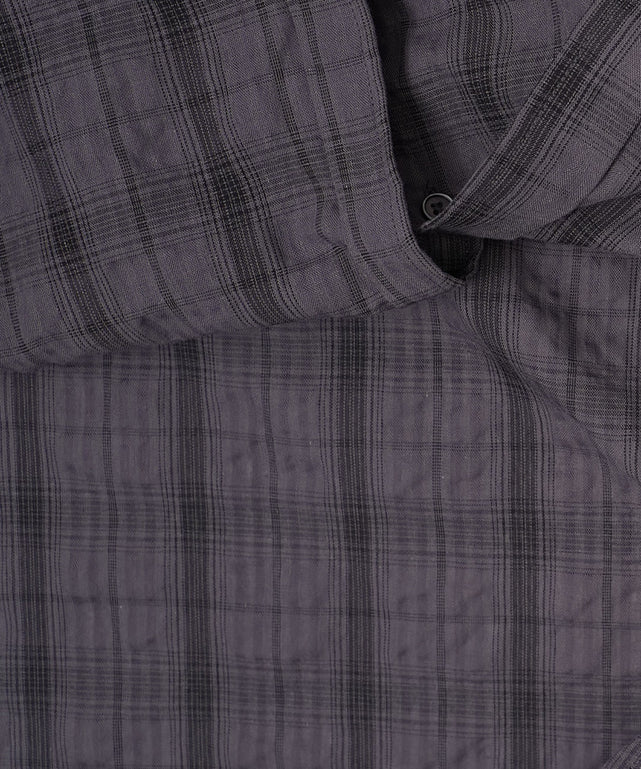 クリンクルチェックシャツ（LS）