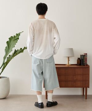 デニム淡 モデル：180cm L着用