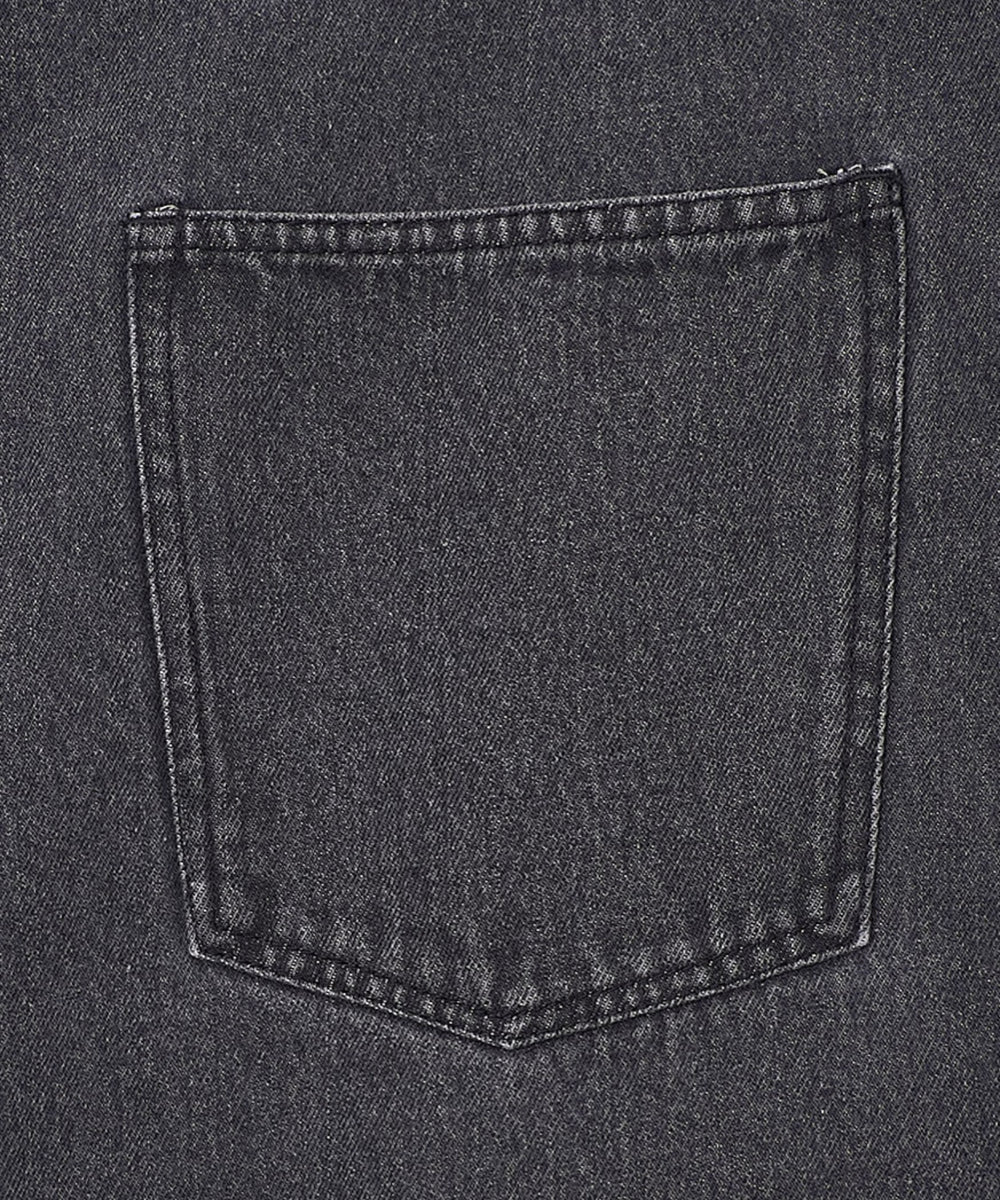 クロップドワイドデニムパンツ