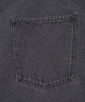 クロップドワイドデニムパンツ