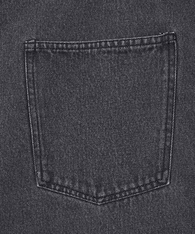 クロップドワイドデニムパンツ