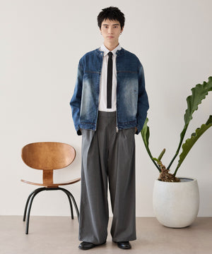 グレーストライプ モデル：180cm L着用