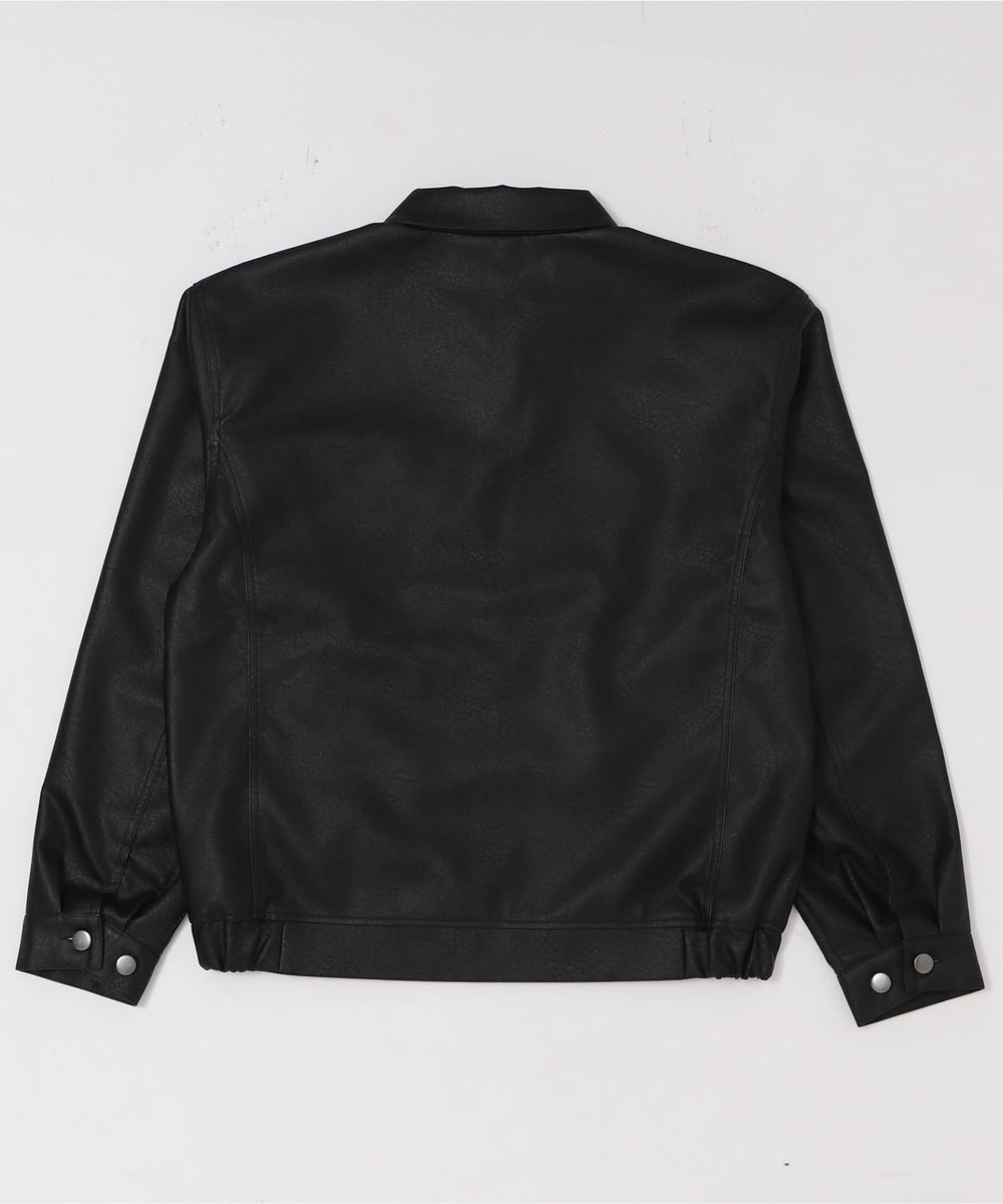 PUダブルZIPブルゾン