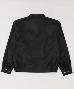 PUダブルZIPブルゾン