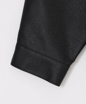 PUダブルZIPブルゾン