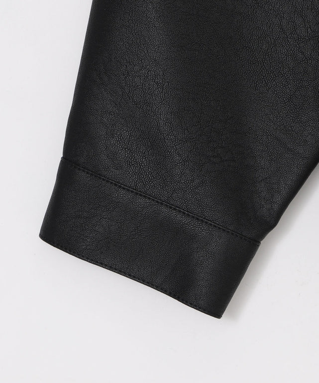 PUダブルZIPブルゾン