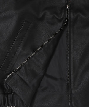 PUダブルZIPブルゾン