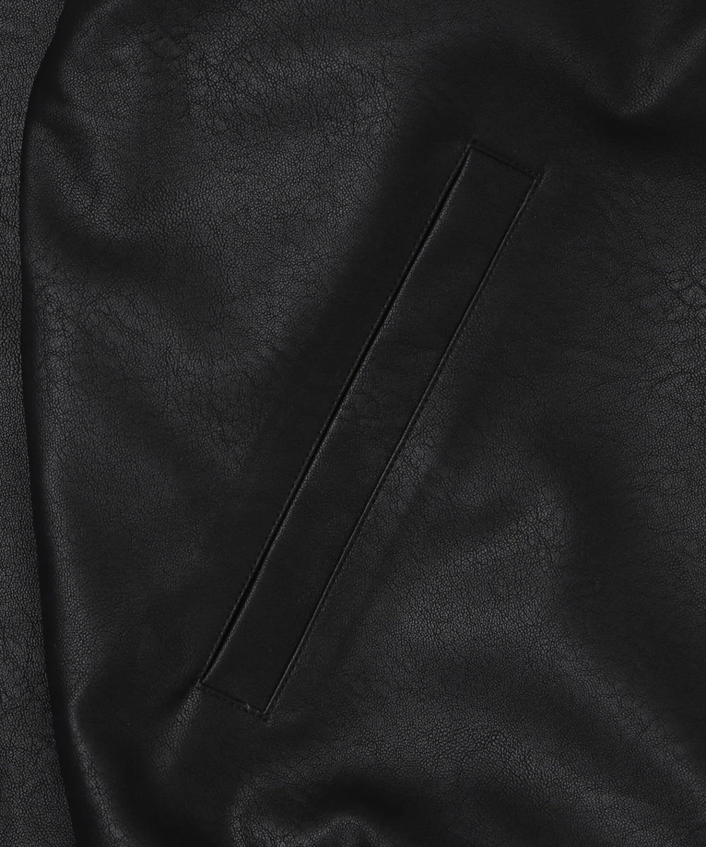 PUダブルZIPブルゾン