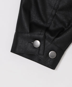 PUダブルZIPブルゾン