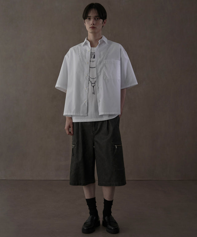 ホワイト　モデル：180㎝　L着用