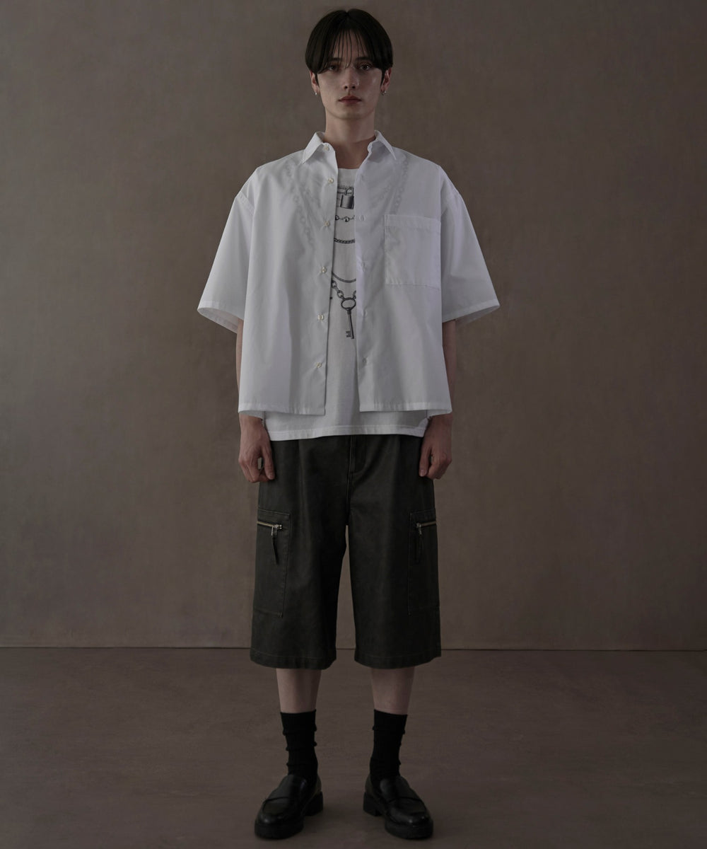 ホワイト　モデル：180㎝　L着用