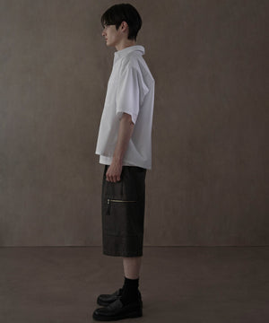 ホワイト　モデル：180㎝　L着用