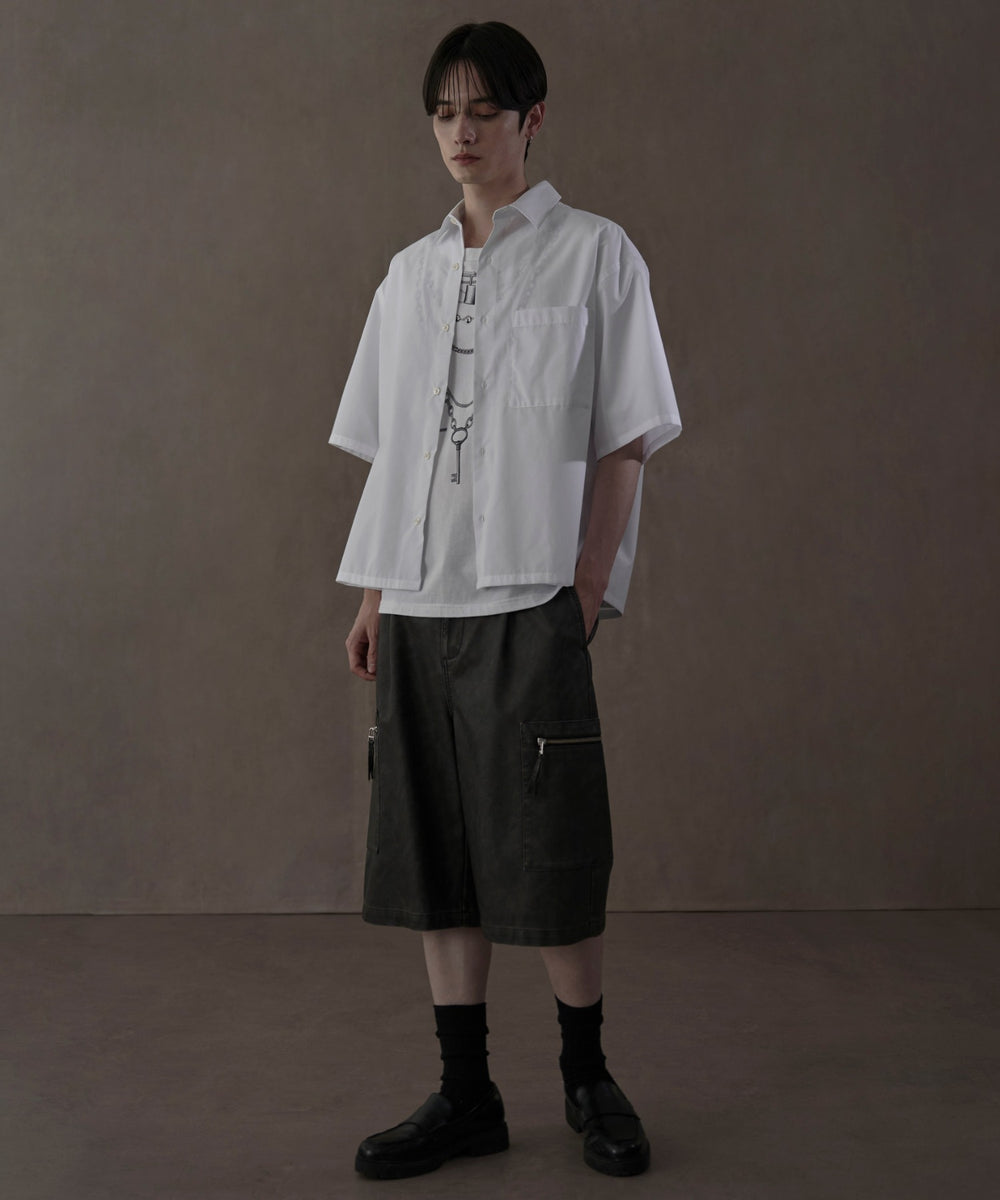 ホワイト　モデル：180㎝　L着用