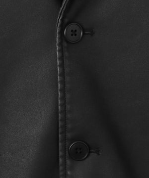 合皮シングルテーラードジャケット